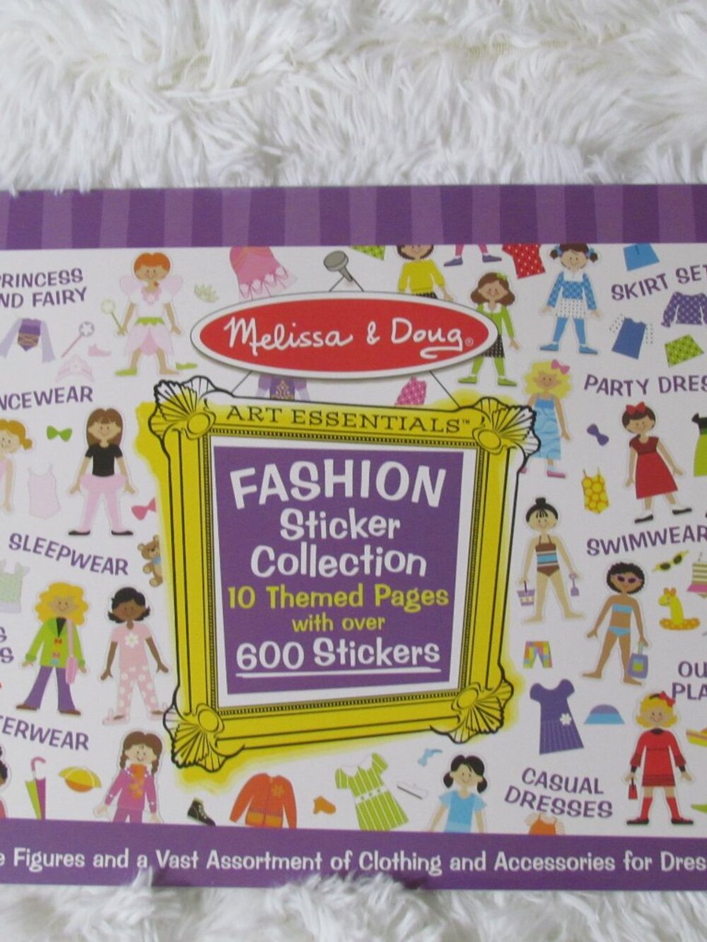 Melissa & Doug Fashion Sticker Collection 10 Theme Pages w/Over 600 Stickers NEW